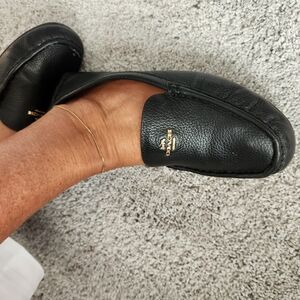Coach Black Leather Women's Loafers